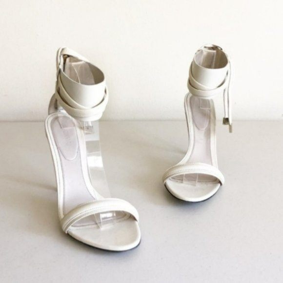 Jason Wu d'Orsay Ankle-Wrap Sandal, Dove Gray - Picture 5 of 16